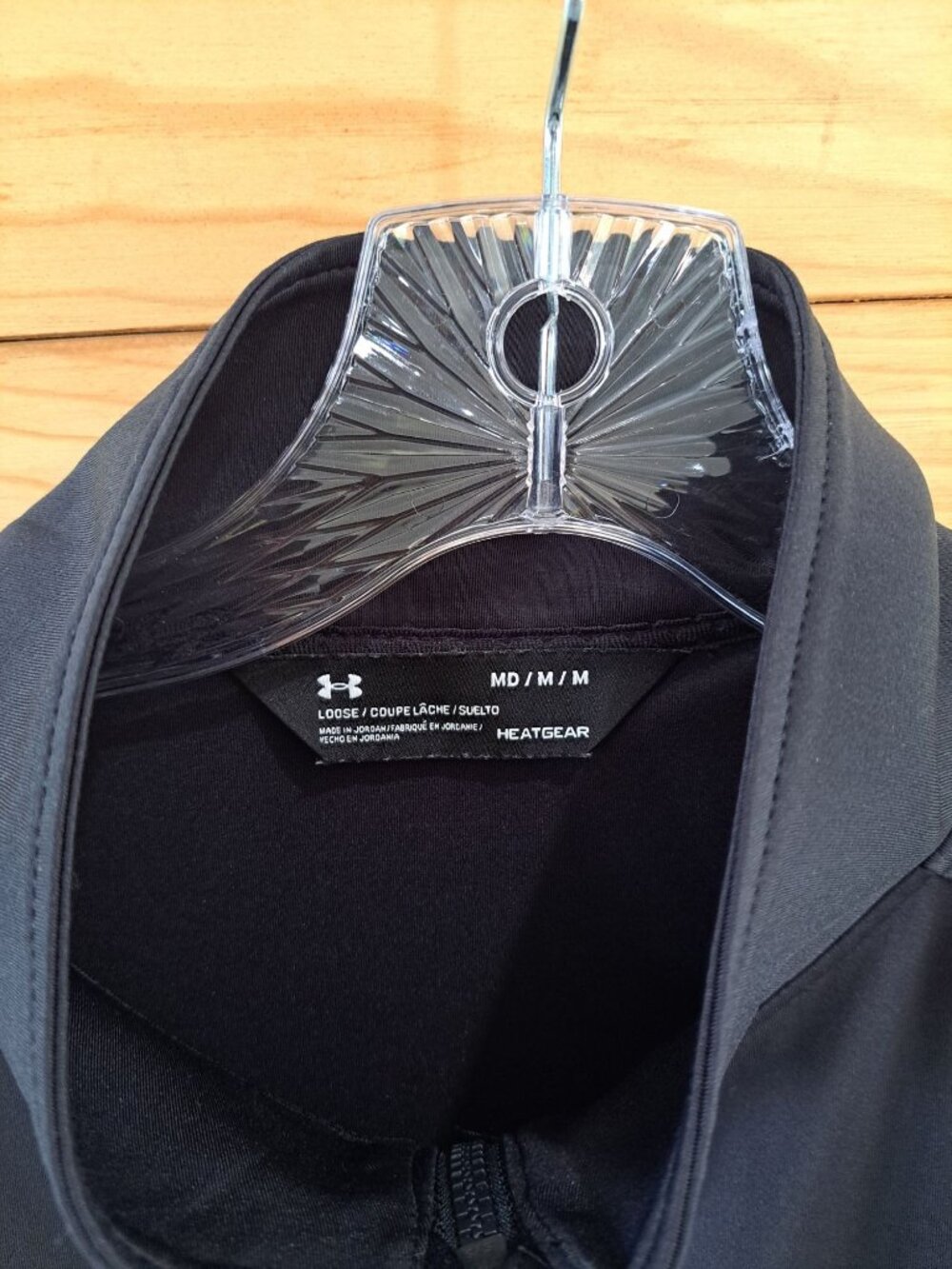 Under Armour HeatGear Womens Full-Zip Track Jacket M Black Performance Mesh - Picture 2 of 12